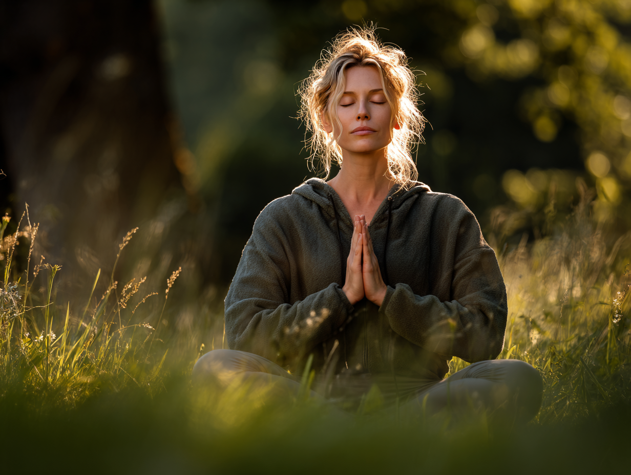 Sesiune de yoga în grup